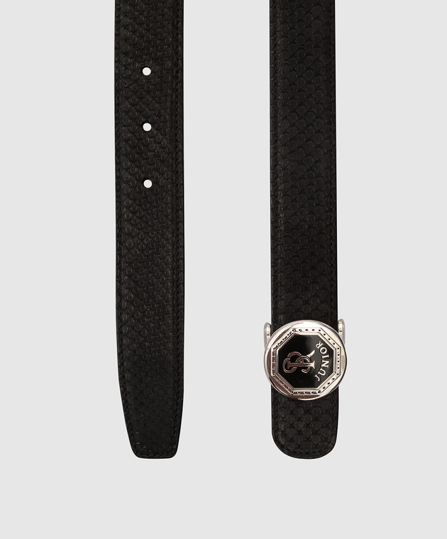 Stefano Ricci Children's black python leather belt Y301PNC475P image 2