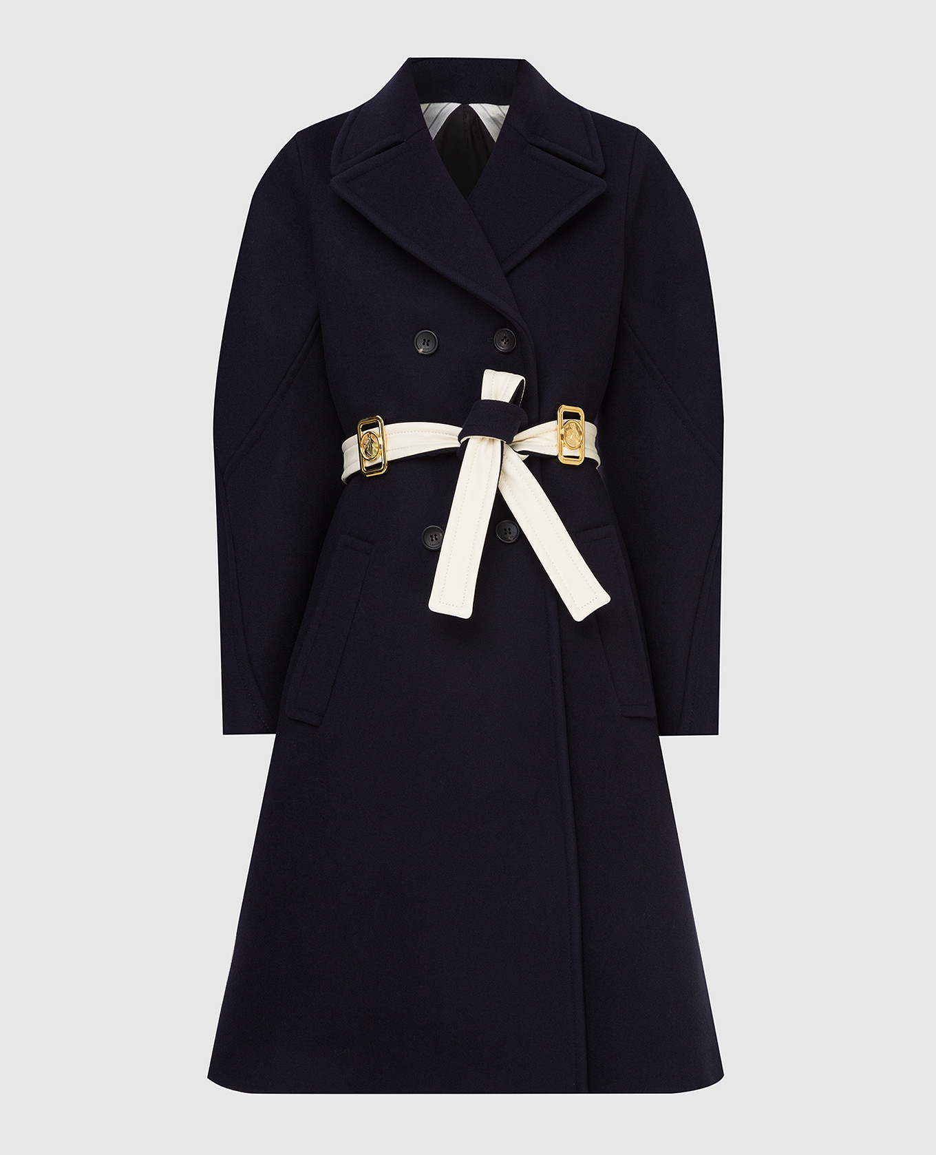 

Темно-синее пальто из шерсти Lanvin, Тёмно-синий, Пальто
