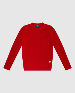 Stefano Ricci Детский красный свитер K818009G01Y17218