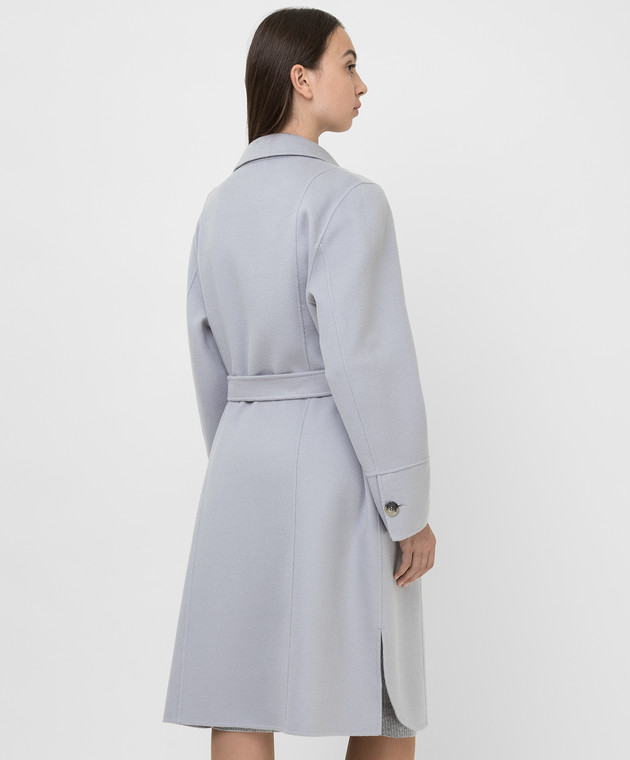 Marina Rinaldi Светло-серое пальто из  шерсти и кашемира TANGO изображение 4