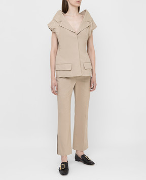 NINA RICCI Бежеві штани 20ECPA017CO0916