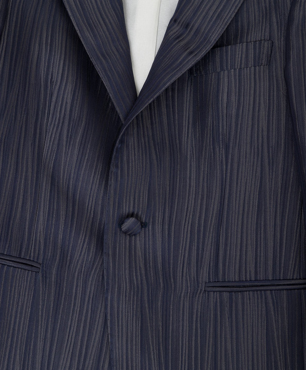 Stefano Ricci Детский шелковый пиджак в узор Y1RF731000HC4312 изображение 3