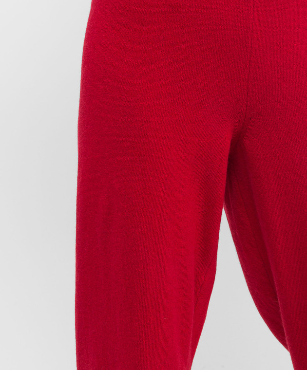 Babe Pay Pls Red wool and cashmere joggers DFB034 image 5