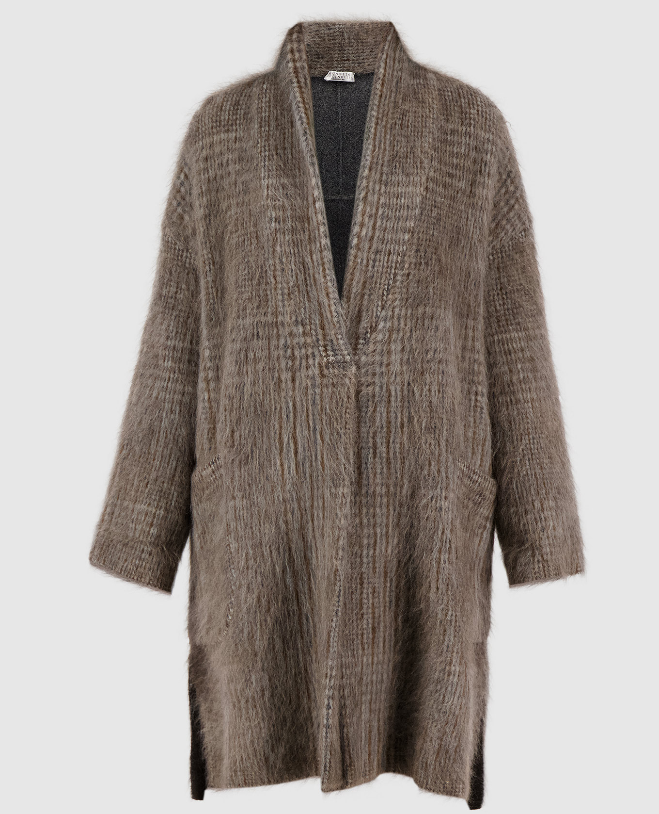 

Кардиган в полоску Brunello Cucinelli, Серый, Кардиганы