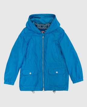 Stefano Ricci Детская светло-синяя куртка в узор YDJ8200060HN0036