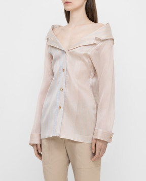 NINA RICCI Бежева блуза з шовку 20ECTO066SE1324