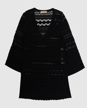 Twinset Чорний ажурний пуловер 211TT3021