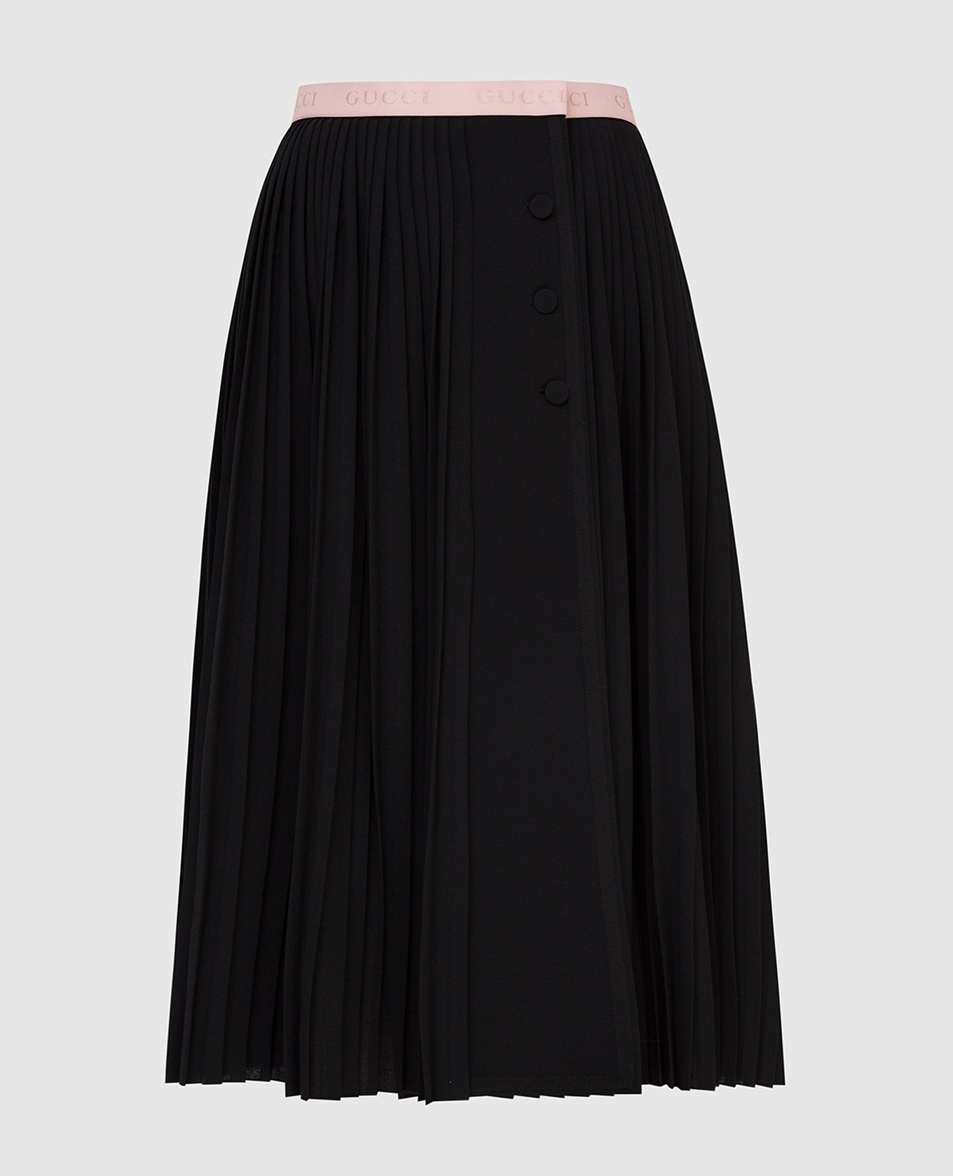 Черная юбка из шерсти