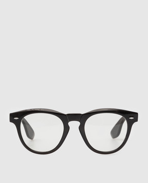Brunello Cucinelli Чорні окуляри Nino з рогу MOCNIN010