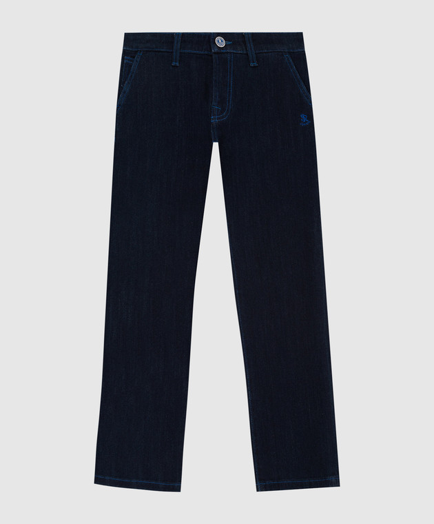 Stefano Ricci Children's dark blue jeans YFT6401090T2210