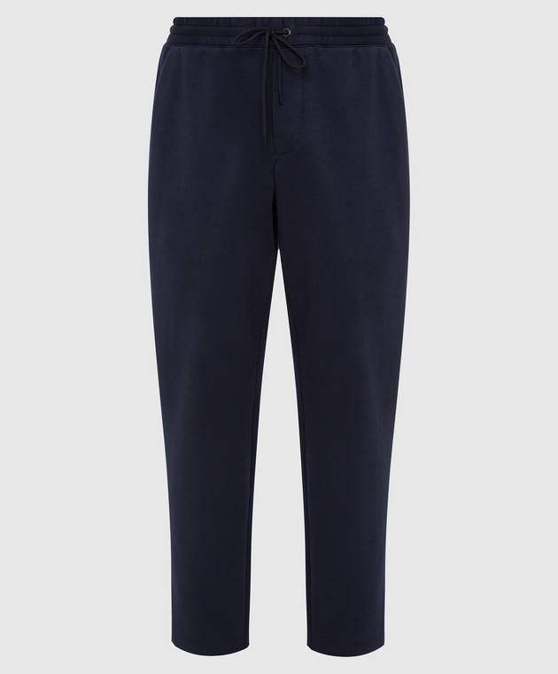 Moncler Темно-синие спортивные брюки 1146600829FC