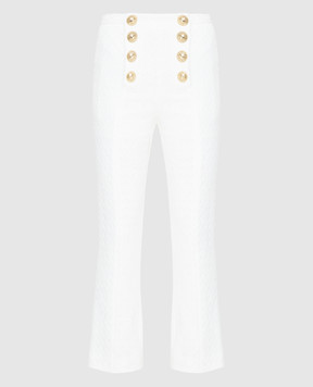Balmain Білі штани TF15214C222