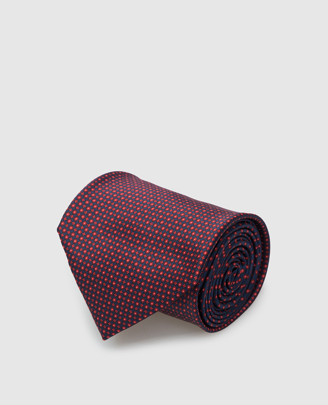 Бордовый шелковый галстук в узор