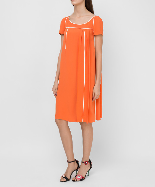 Prada Оранжевое платье P33G3N изображение 3