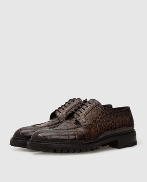 Santoni Коричневые кожаные дерби MPCO15262CL1HCWS