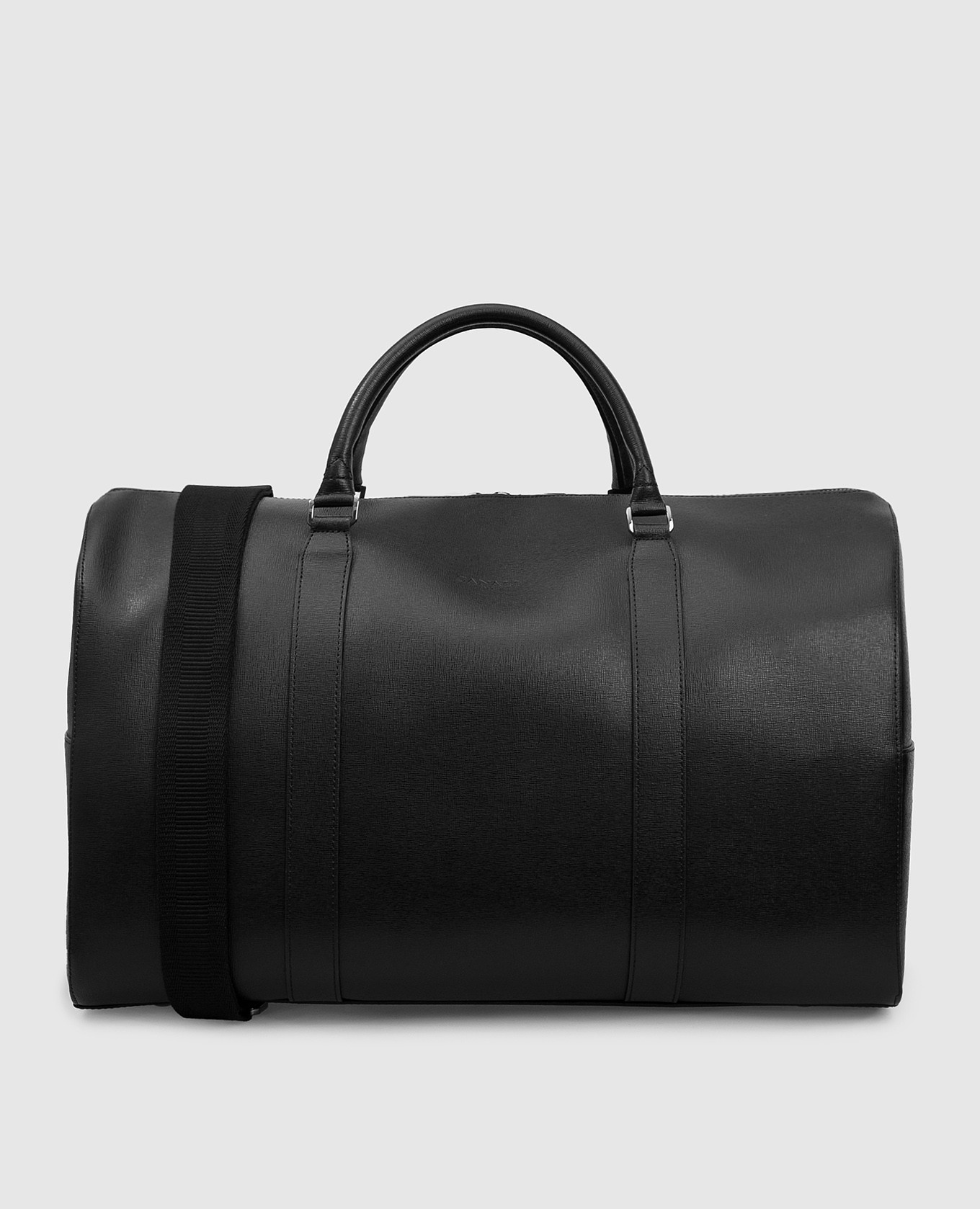 

Черная кожаная сумка Canali, Черный, Сумки