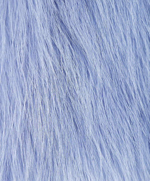 Annabella Голубой жилет из меха лисы ручной работы 4SH3J изображение 5