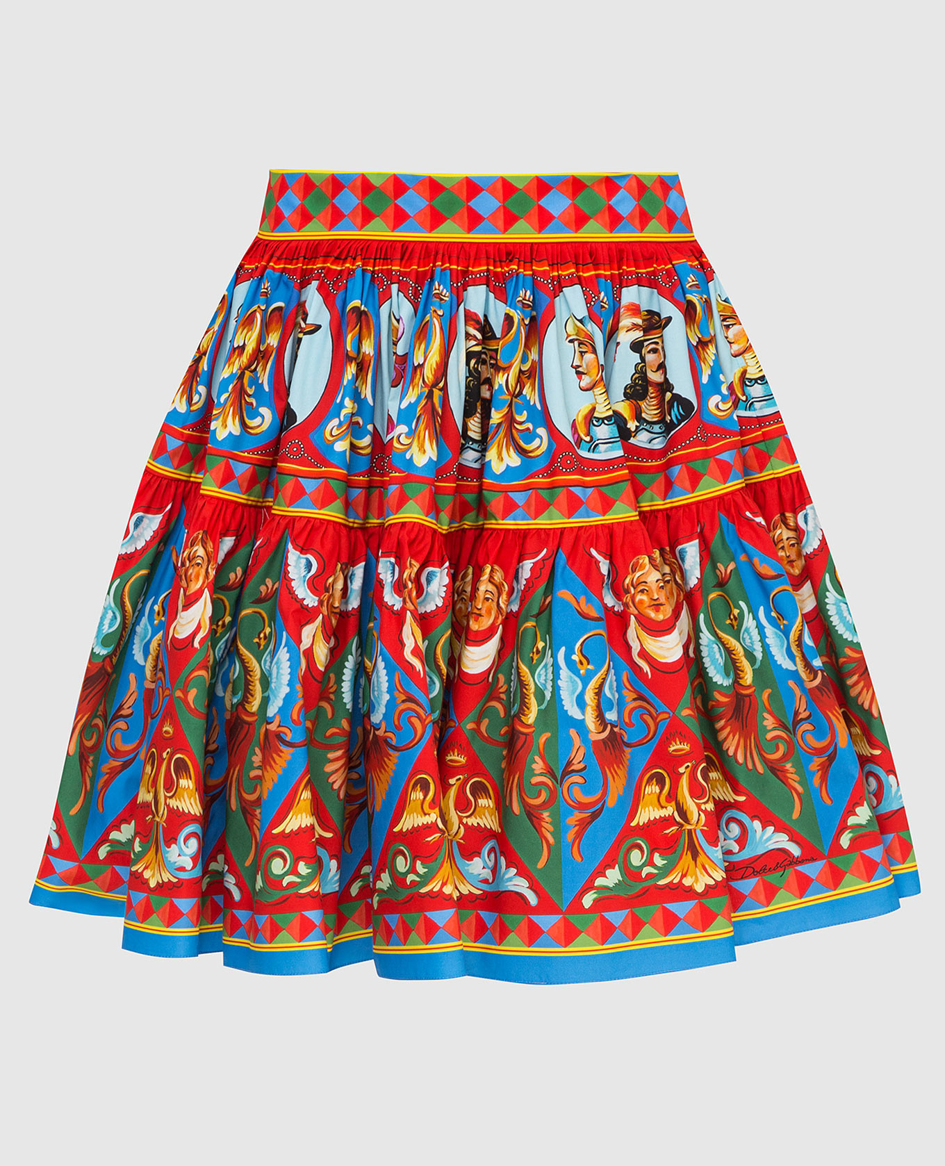 

Юбка в принт Siciliano Сaretto Dolce&Gabbana, Красный, Юбки Миди