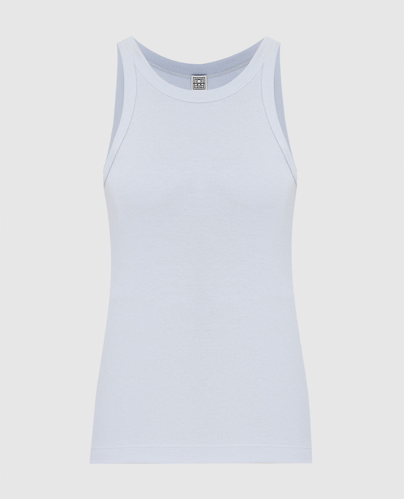 

Голубой топ в рубчик, Топы