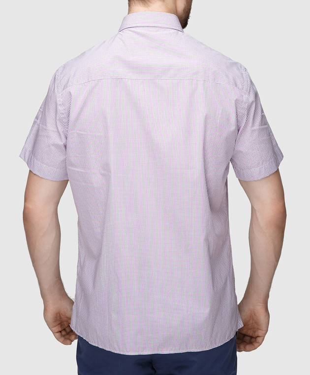 Luciano Barbera Сиреневая рубашка R10559071230 изображение 4