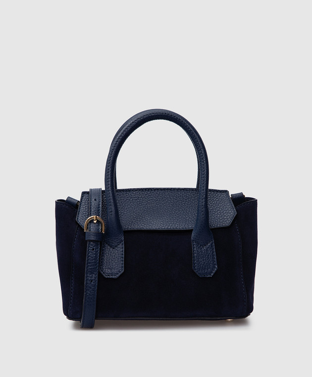 Gianni Notaro Темно-синяя замшевая сумка Himalaya 421