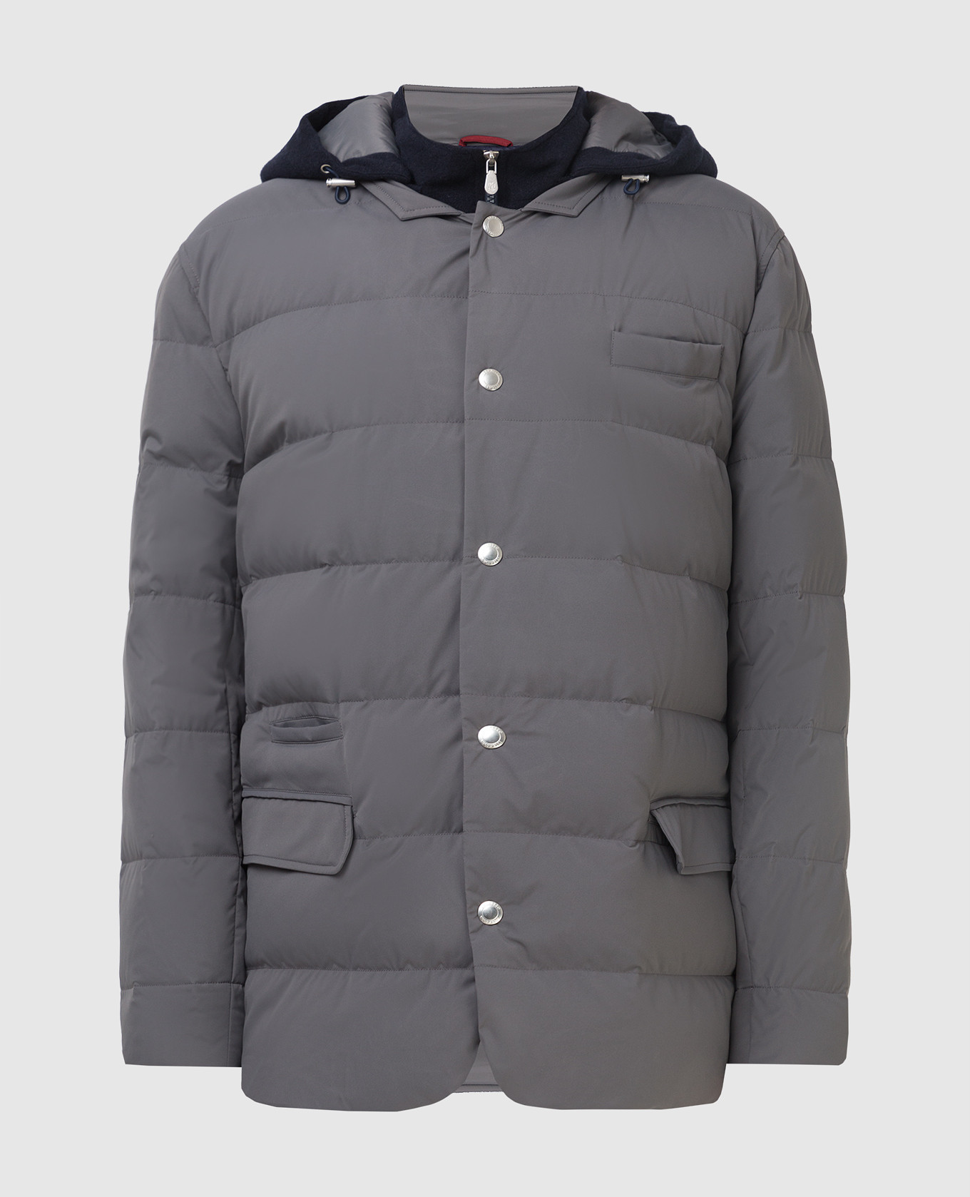 

Серая пуховая куртка Brunello Cucinelli, Серый, Куртки