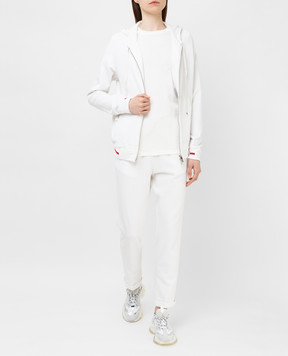 Kiton Спортивна кофта з шкіряними вставками D51407AK09T22