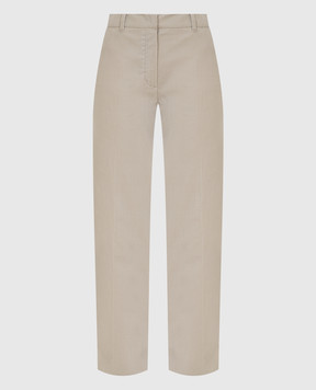 Loro Piana Світло-бежеві вельветові брюки FAL9461