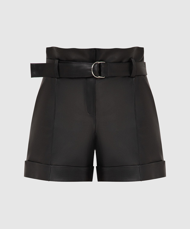 Yves Salomon Черные кожаные шорты 21EYP21240APXX