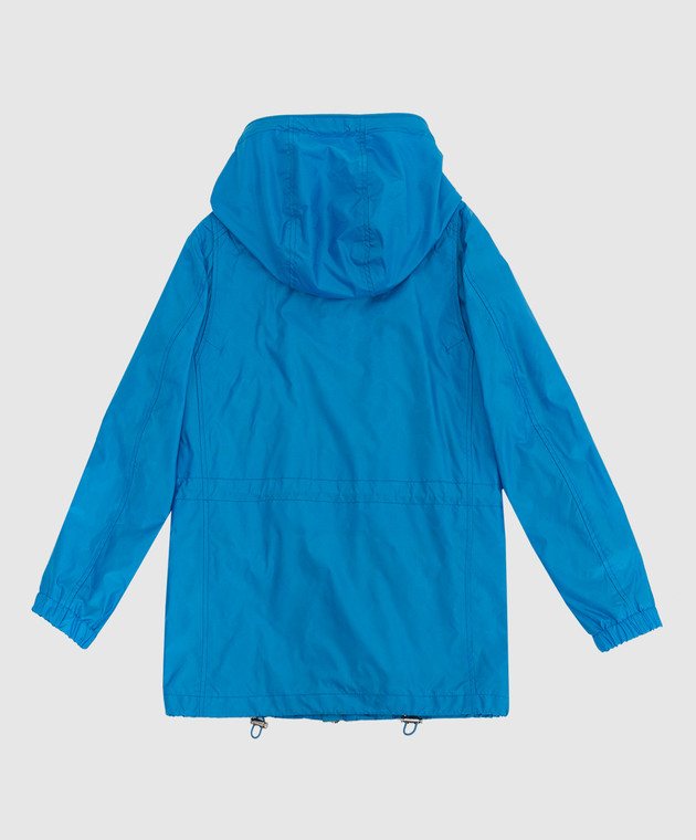 Stefano Ricci Детская светло-синяя куртка в узор YDJ8200060HN0036 изображение 2