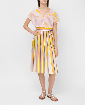 EMILIO PUCCI Спідниця із шовку в смужку 1ERV101E801