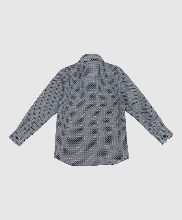 Stefano Ricci Дитяча шовкова сорочка у візерунок YC00419635025 зображення 2