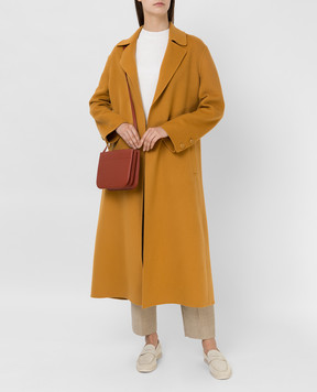 Loro Piana Помаранчева шкіряна сумка крос-боді My Way FAL3261