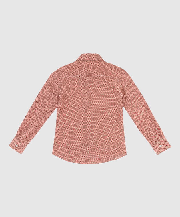 Stefano Ricci Дитяча шовкова сорочка у візерунок YC004196SL1850 зображення 2