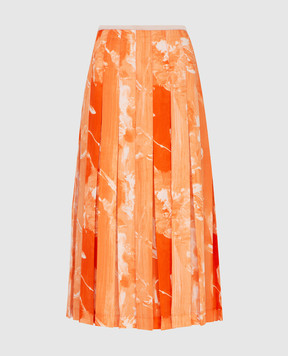 Victoria Beckham Оранжевая юбка SKMID3313