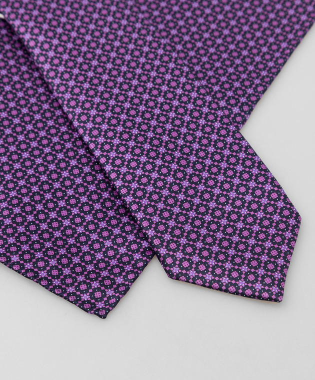 Stefano Ricci Children's purple tie and handkerchief set YDH27027 image 4