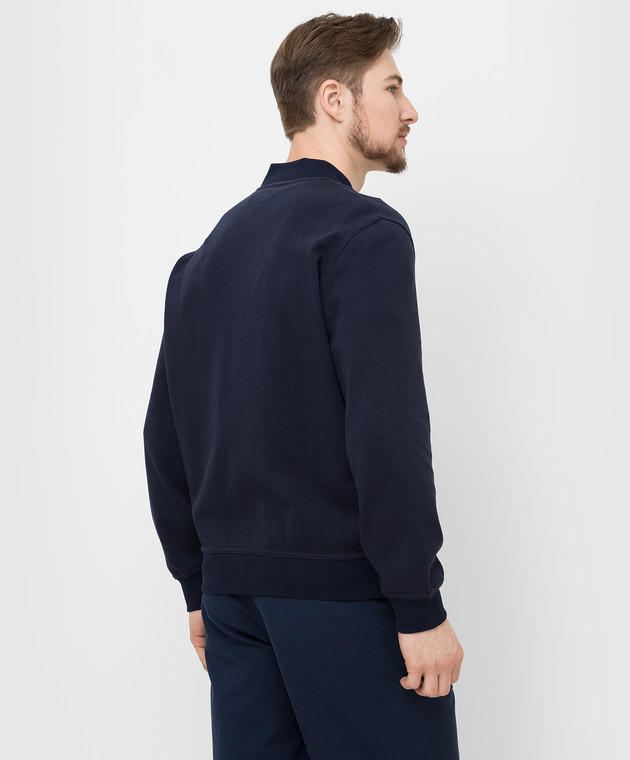 Brunello Cucinelli Темно-синяя спортивная кофта M0T319072G изображение 4