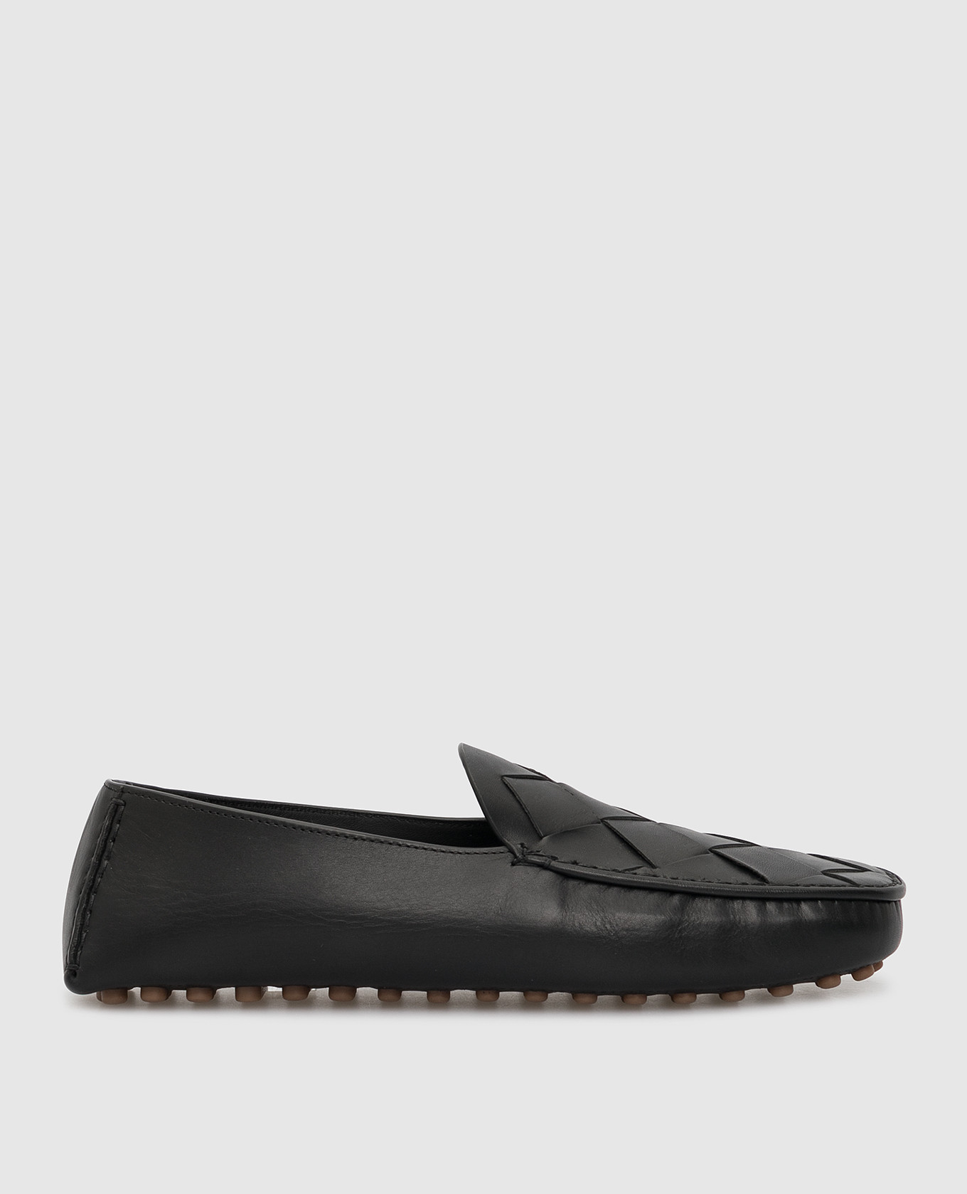 

Черные кожаные мокасины Bottega Veneta, Черный, Мокасины