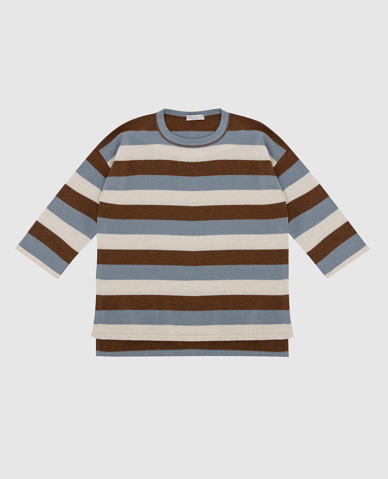 

Детский свитер из шерсти, кашемира и шелка, Голубой, Свитера