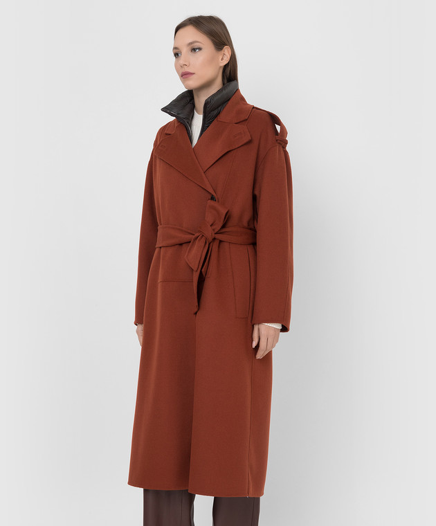 MooRER Комбинированное пальто Rienza из шерсти и кашемира RIENZACW изображение 3