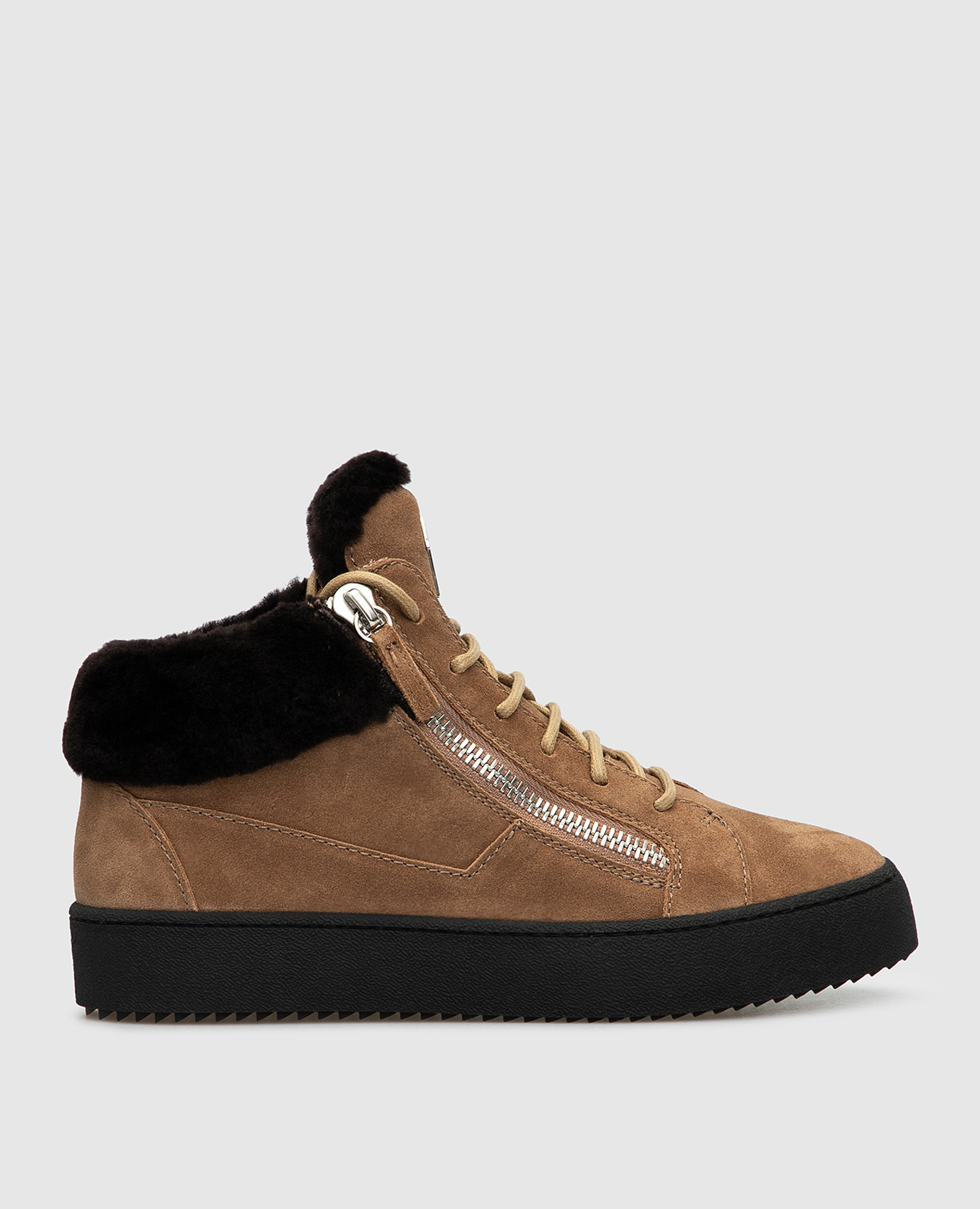 

Бежевые замшевые ботинки Giuseppe Zanotti, Бежевый, Ботинки