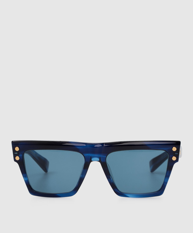 Balmain Темно-синие солнцезащитные очки BPS121D54