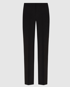 Alexander McQueen Черные брюки из шерсти 589426QJAAC