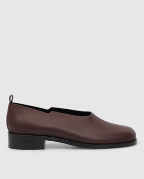 The Row Темно-коричневі шкіряні туфлі Monceau F1214RC222