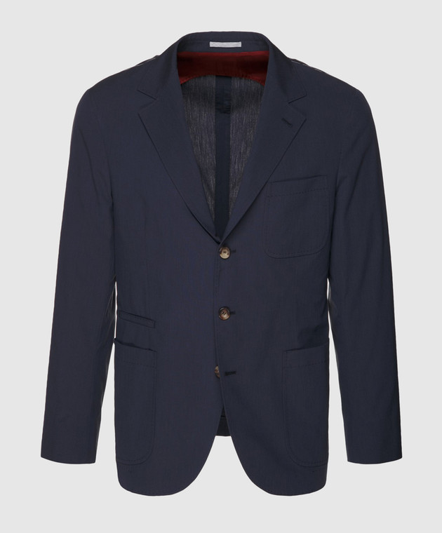 Brunello Cucinelli Темно-синий пиджак MD4027BND