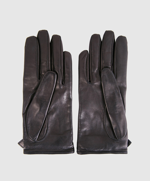 Gucci Чорні шкіряні рукавички 477968BAP00 зображення 2