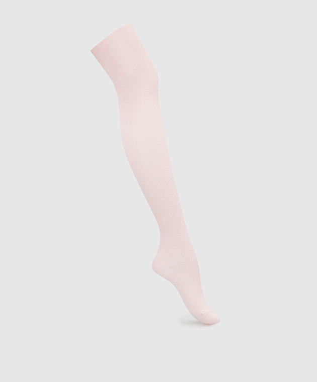 Il Gufo Baby pink tights in cashmere, silk and wool A21ZL001EA400