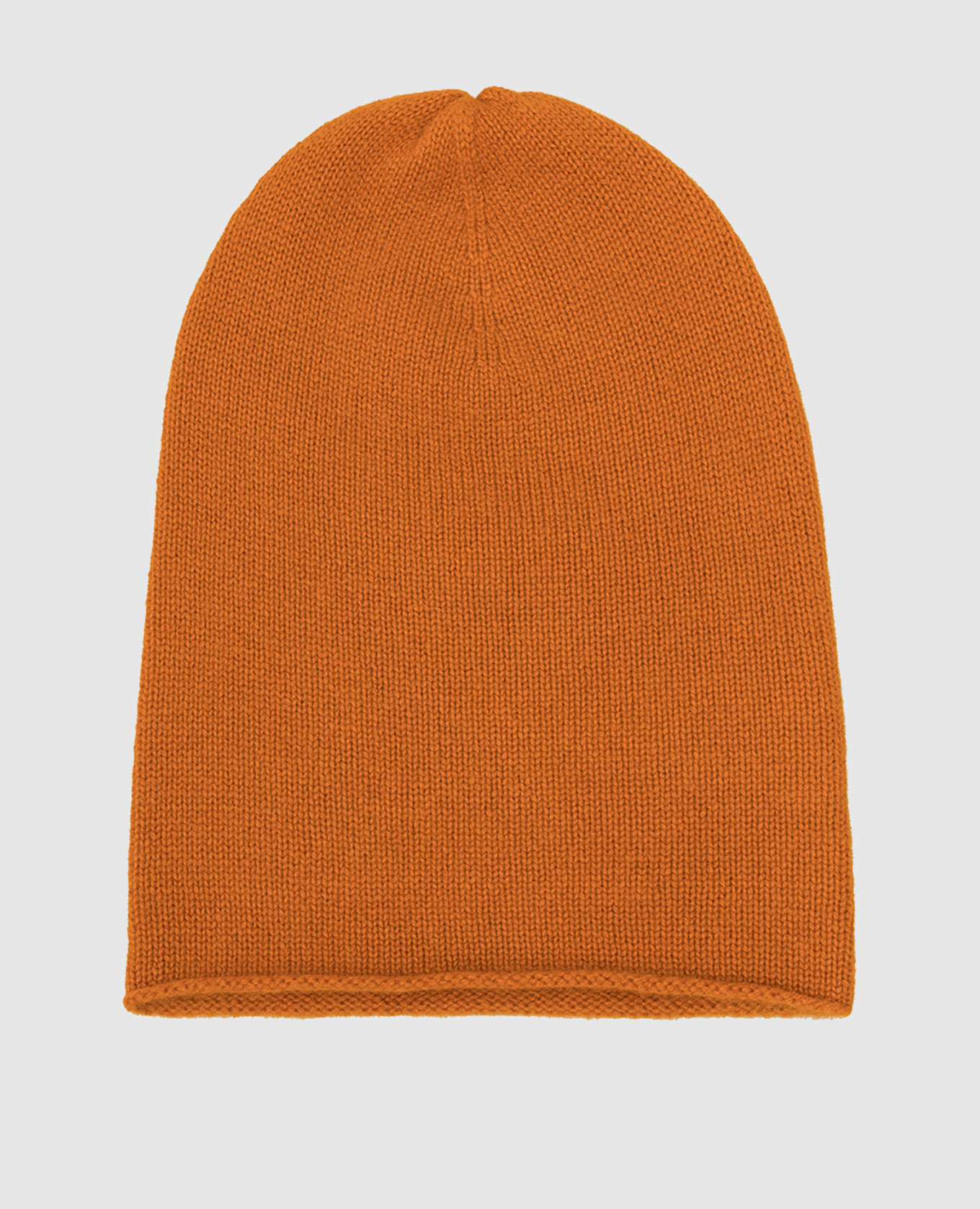 Orange cashmere hat