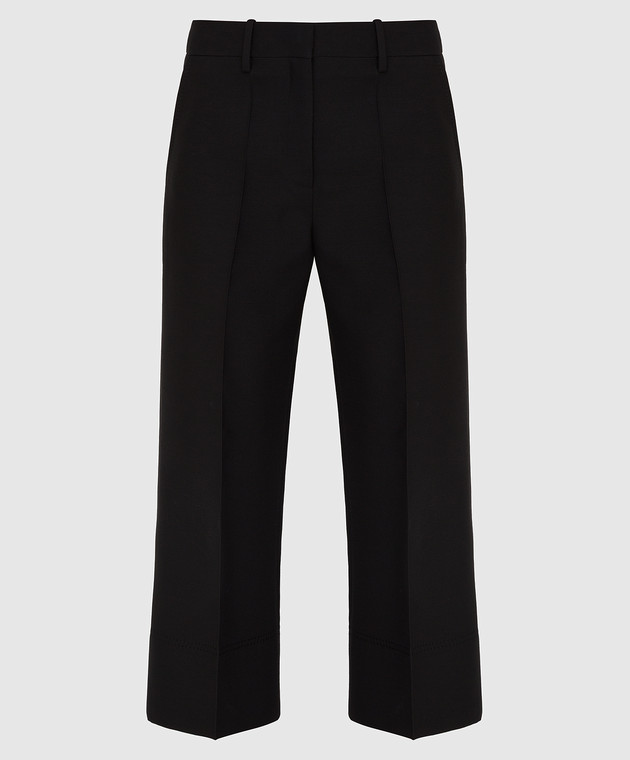 Valentino Черные брюки из шерсти и шелка UB3RB3X01CF