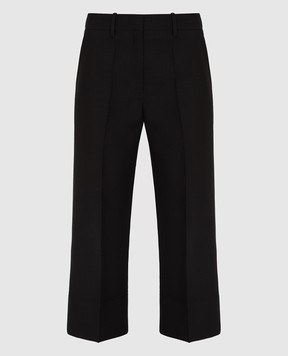 Valentino Черные брюки из шерсти и шелка UB3RB3X01CF